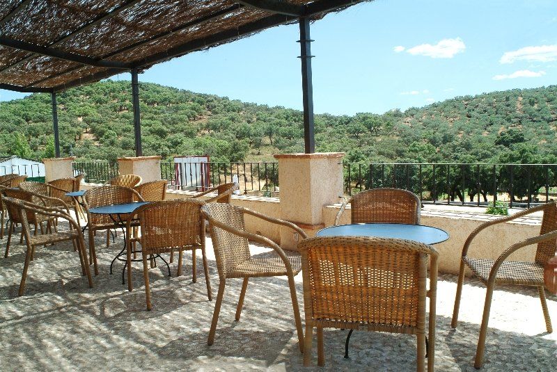 Hotel Posada De Valdezufre Aracena Étterem fotó